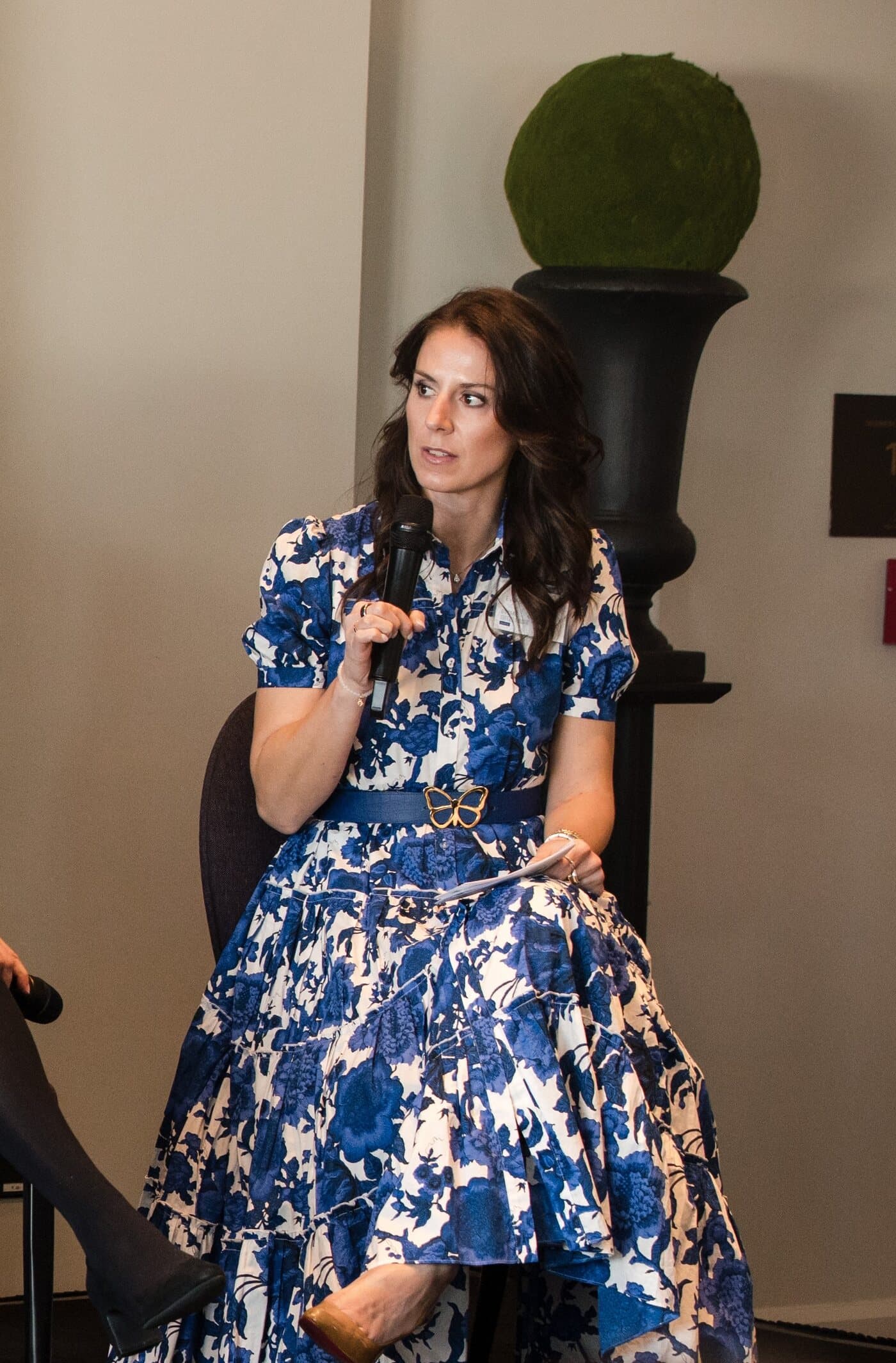 Erika Hanafin Austria keynote speaking at Pepperdine University event